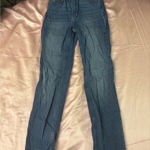 H&M Women's Straight-Leg Jeans in Blue